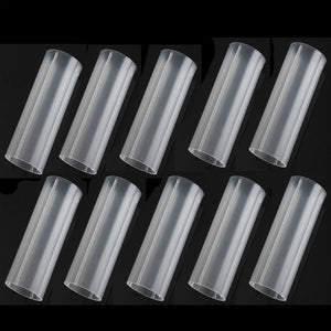 10pcs 18650 Plastic Battery Tubes 6cm For 18650 Flashlight