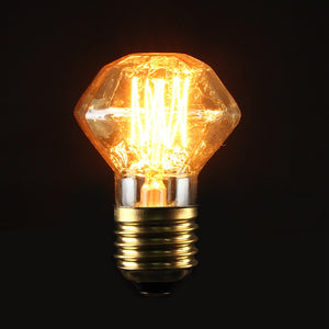 E27 40W Vintage Antique Edison Carbon Filament Clear Glass Bulb 220V