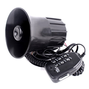 Motorcycle Car 6 Sound Loudspeaker Horn Speaker Alarm With Mic