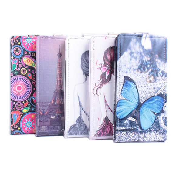 Up-down Colored Drawing Leather Protective Case Cover For Acer Z500