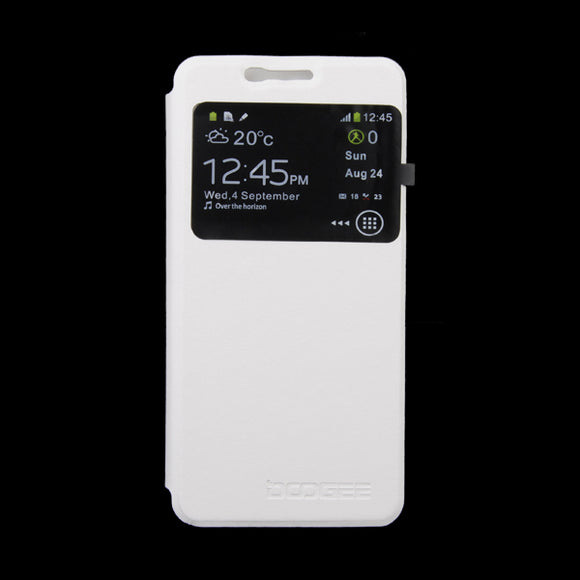 Flip View Window Leather Case For DOOGEE DG750