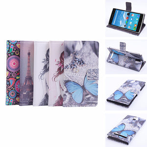 Colored Drawing Leather Protective Case For Elephone G6