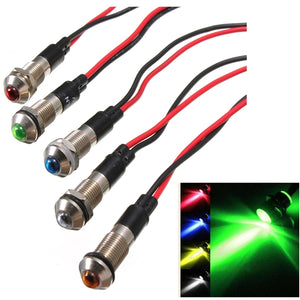 6mm LED Indicator Light Pilot Directional Dashboard Lamp Car Truck Boat