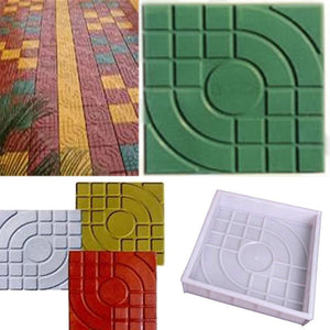 2pcs Square Garden DIY Walking Path Maker Paving Cement Brick Mold