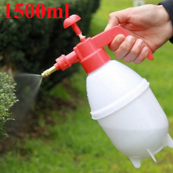 1500ml Portable Pressure Watering Can Garden Plant PE Spray Bottle