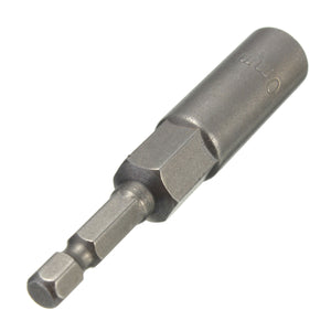 80mm Long 10mm Hex Socket Nut Driver Setter 1/4 Inch Hex Shank