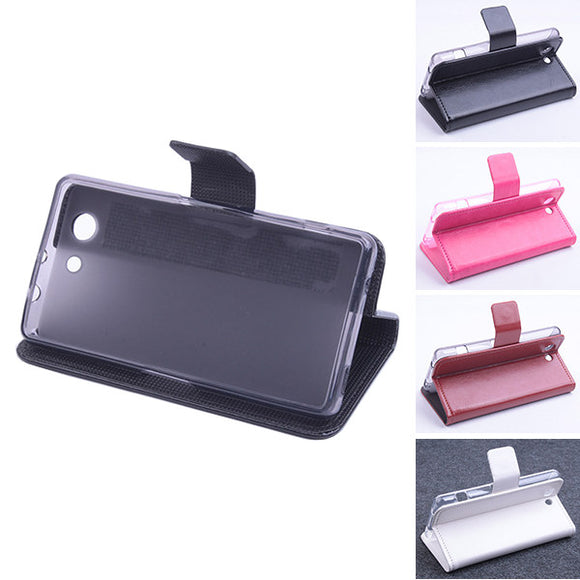 Flip Leather Magnetic Protective Case For Sony Xperia Z4 mini