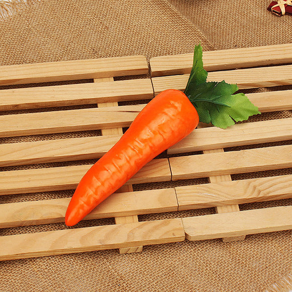 5Pcs Fake Fruit Red Artificial Carrot Kitchen Cabinet Decor Learning Photography Props