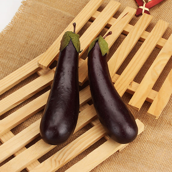 5Pcs Artificial Foam Eggplant Imitation Vegetables Home Learning Decorating Props