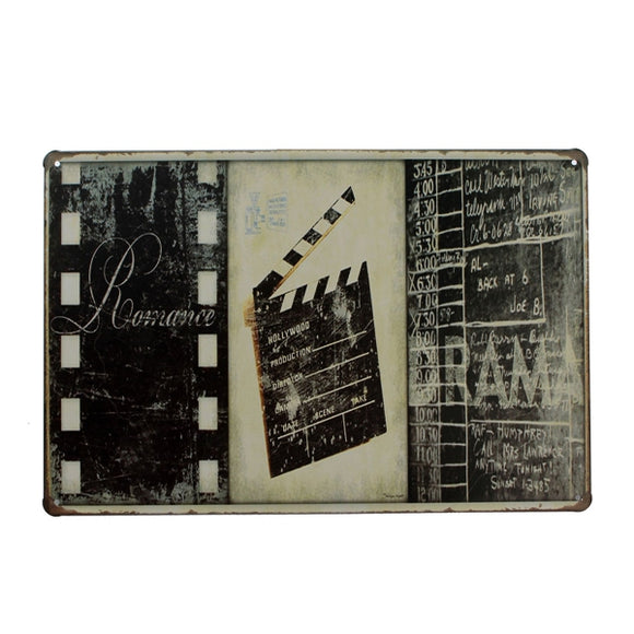 Filmstrip Tin Sign Vintage Metal Plaque Bar Pub Home Wall Decor