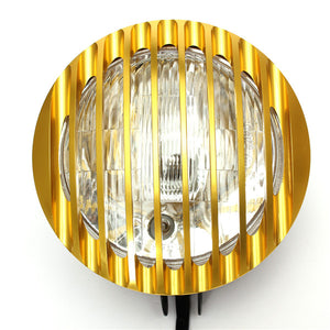 6inch Golden Motorcycle Autocycle Autobike Halogen Headlight Light For Harley