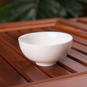 Pure White Ceramic Tea Cup China Kung Fu Tea Cup Chinese Porcelain Tea Ware