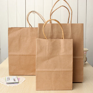 Brown Kraft Paper Bag Paper Carrier Bags Recyclable Paper Bag Shopping Party Gift Bags