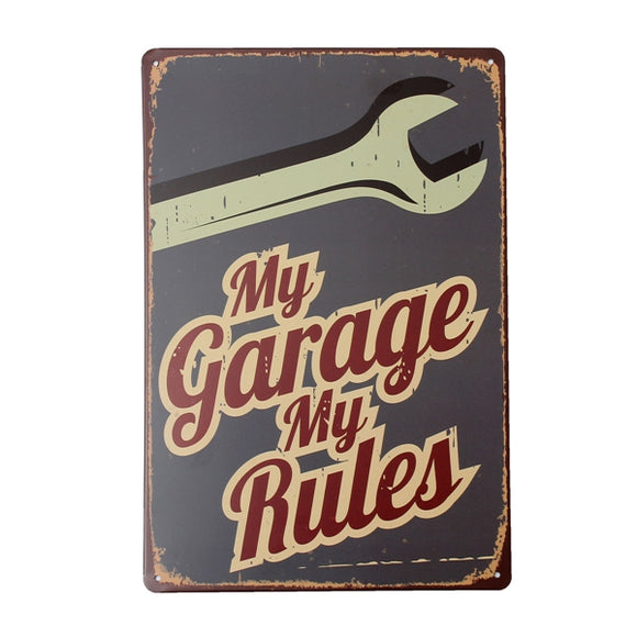 My Garage Tin Sign Vintage Metal Plaque Poster Bar Pub Home Wall Decor