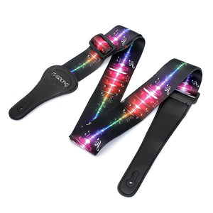 Polyester Printed Guitar Strap for Electric Acoustic Guitar