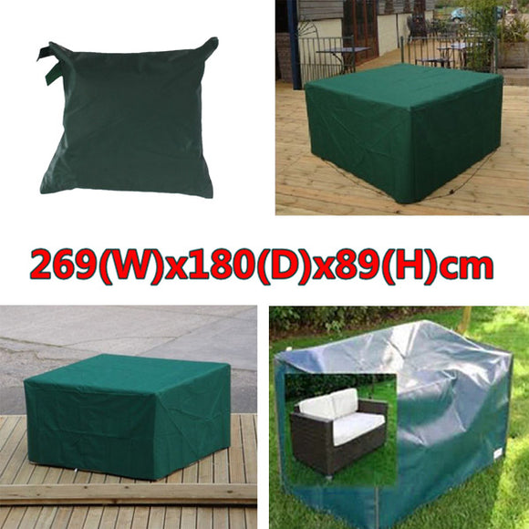 269x180x89cm Waterproof Garden Outdoor Furniture Dust Cover Table Shelter