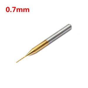 0.7mm Tungsten Steel Titanium Coat Carbide End Mill Engraving Bit CNC PCB Rotary Burr Milling Cutter Drill Bit