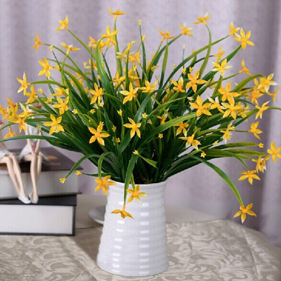 Artificial Lucky Star Flowers Bouquet Plants Wedding Bridal Party Home Decor 5 Colors