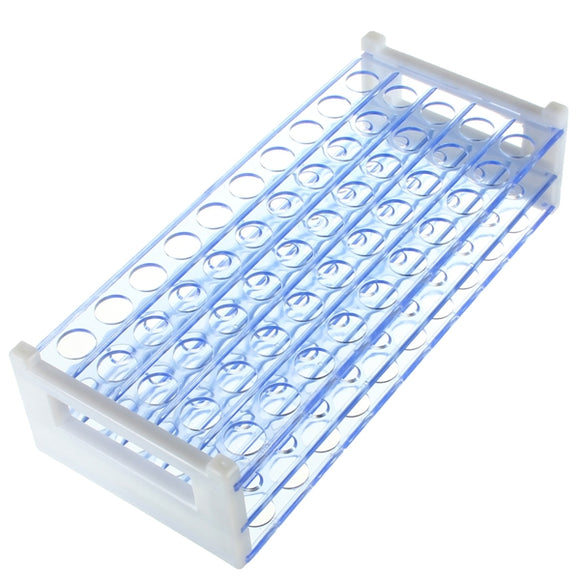 Plastic Test Tube Rack Holder Stand Support For 12mm 13mm Test Tube 50 Holes