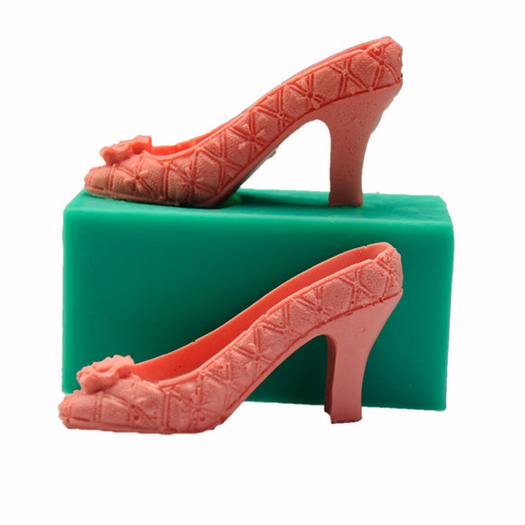 3D Silicone High Heel Mould Fondant Cake Lady Shoe Mold