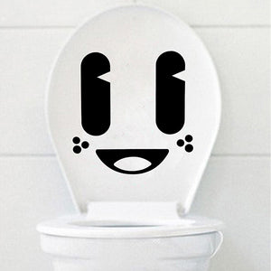 Cute Big Eye Cartoon Toilet Sticker Removable Closestool Sticker