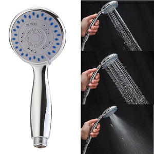 Universal 3 Modes Multifunction Chrome Bath Handheld Shower Head Set