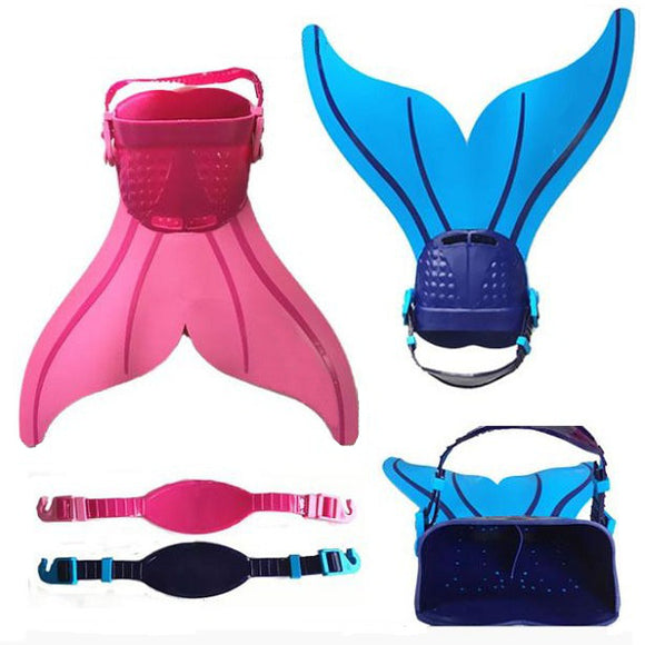 Adjustable Swimming Diving Mermaid Tail Training Flippers Comfortable Soft Material