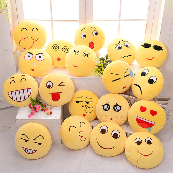 Cute Emoji Expression Throw Pillow Stuffed Plush Sofa Bed Cushion