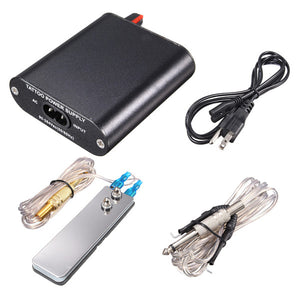 Tattoo Machine Power Supply Set Kit Sleek Design Foot Pedal Foot Switch