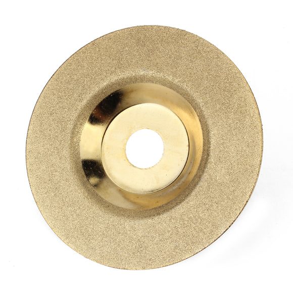 100mm x 16mm Diamond Grinding Wheel Disc Hard Alloy Golden Polishing Disc