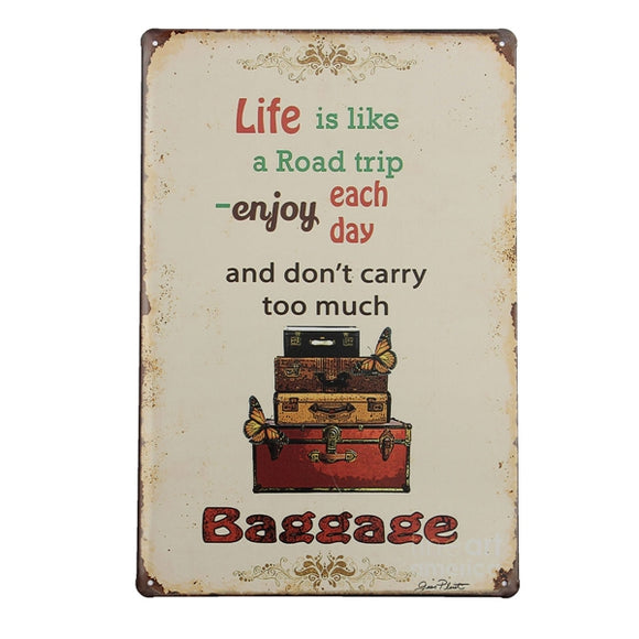 Life Trip Tin Sign Vintage Metal Plaque Poster Bar Pub Home Wall Decor