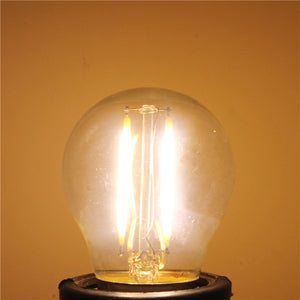 G45 E27 2W White/Warm White Non-Dimmable COB LED Filament Retro Edison Bulbs 220V