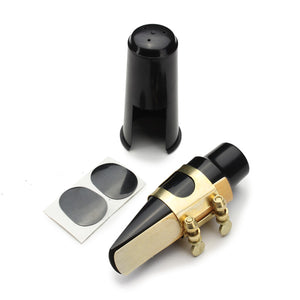 Alto Sax Saxophone Mouthpiece Plastic With Cap Metal Buckle