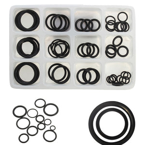 50pcs Rubber O Ring Seal Plumbing Garage Assorted Set Hydraulic Plumbing Gasket Seals