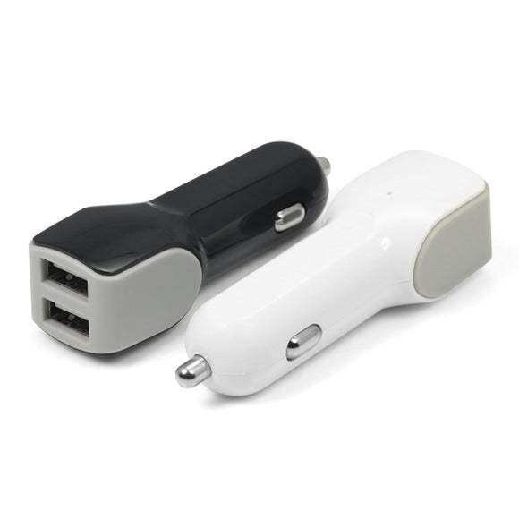 Dual Ports Rapid USB Car Charger with Power IQ Technology for iPhone iPad Samsung