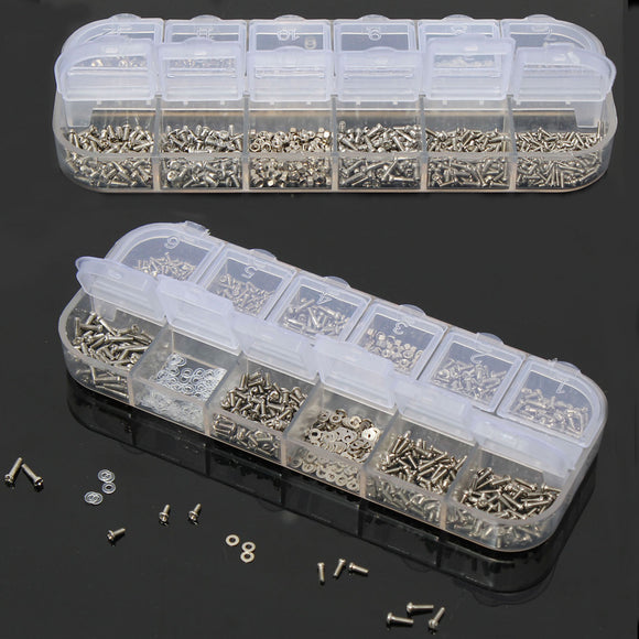 Sun Glassess Eyeglasses Screws Nuts Accessories Set Repair Tool With a Plastic Case