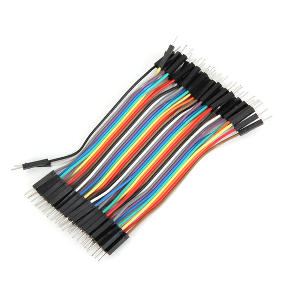 40pcs 10cm Male To Male Jumper Cable Dupont Wire For Arduino