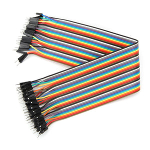 40pcs 30cm Male To Male Jumper Cable Dupont Wire For Arduino