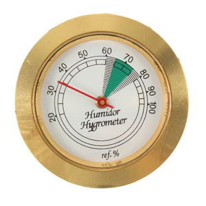 43mm Diameter Precision Analog Hygrometer Moisture Meter For Tobacco Cigar Humidor