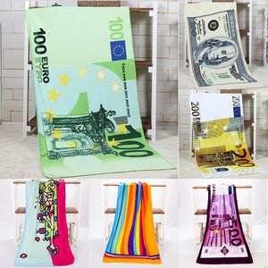 70x140cm Absorbent Microfiber Beach Towels Creative Design Print Quick Dry Bath Towel