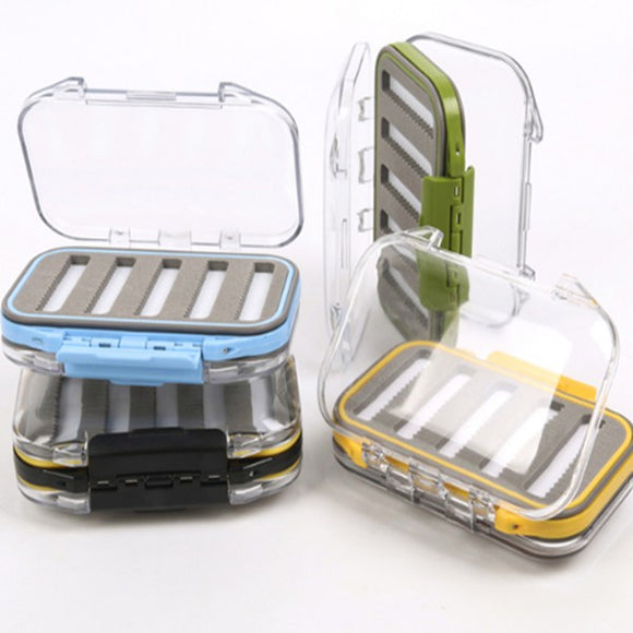 Waterproof Double-side Fly Fishing Lure Box Tackle Case Hook Bait Box 3Colors