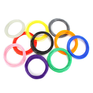 10Pcs PLA Filament 50g For 1.75mm 3D Printing Pen