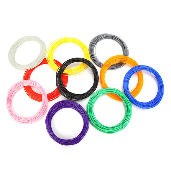 10Pcs PLA Filament 50g For 1.75mm 3D Printing Pen