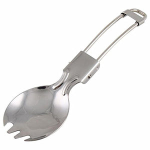 Foldable Stainless Steel Spork Spoon Fork Portable Cookout Picnic Spork Outdoor dinnerware