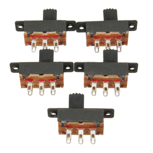 5pcs 6 Pins Slide Switch On/On Vertical Mini Miniature Terminals