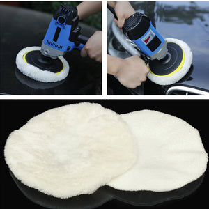 2pcs Waxing Polishing Cover Pad Sponge Car Polisher Soft Clear White Surface