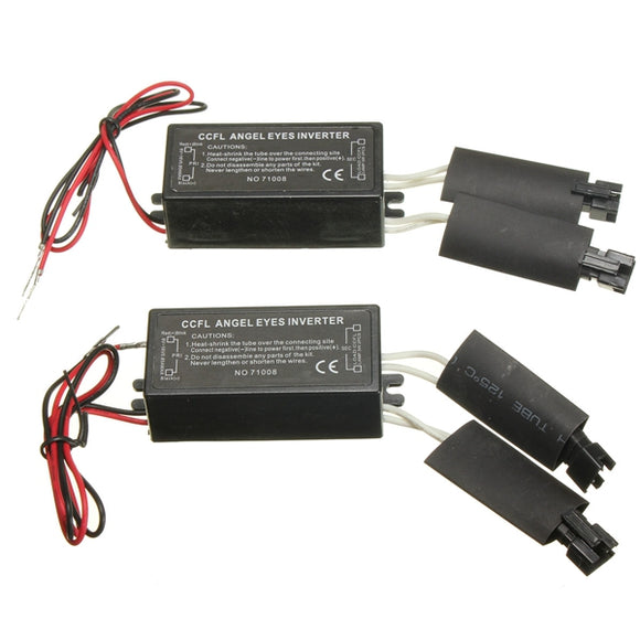 2X Black 12V Spare CCFL Angel Eyes Inverter For BMW E36 E46 E53 E83