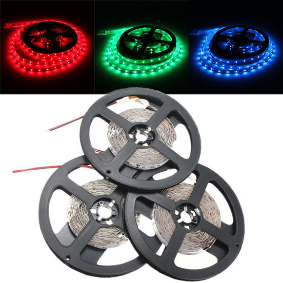 5M 300 LEDs SMD 3014 Red/Green/Blue Flexible LED Strip Light Non-Waterproof DC 12V