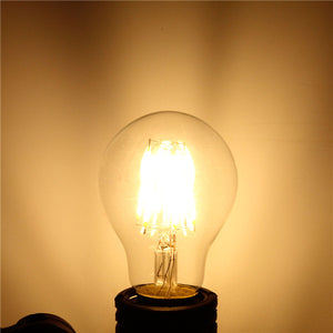 E27 A60 6W Warm White/ White Filament LED COB Dimmable Globe Bulb Lamp AC220V/110V