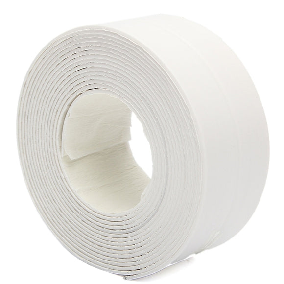 3.8X335cm Bath Sink Wall Seal Ring Strip Self-adhesive Tape Waterproof Mildew Proof